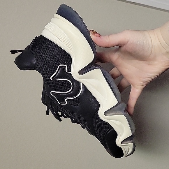 True Religion Rory Platform Chunky Sneaker Size 8.5 - Picture 2 of 5